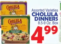 Bravo Supermarkets CHOLULA DINNERS offer
