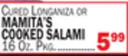 Bravo Supermarkets MAMITA'S COOKED SALAMI offer