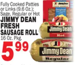 Bravo Supermarkets JIMMY DEAN FRESH SAUSAGE ROLL offer
