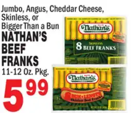 Bravo Supermarkets NATHAN'S BEEF BEEF FRANKS offer