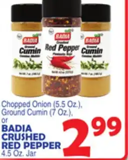Bravo Supermarkets BADIA CRUSHED RED PEPPER offer