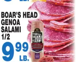 Bravo Supermarkets BOAR'S HEAD GENOA SALAMI offer