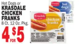 Bravo Supermarkets KRASDALE CHICKEN FRANKS offer