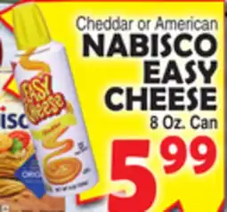 Bravo Supermarkets NABISCO EASY CHEESE offer