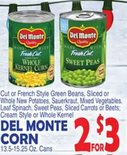 Bravo Supermarkets DEL MONTE CORN offer