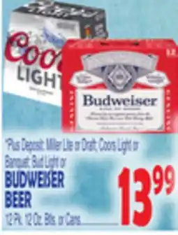 Bravo Supermarkets BUDWEISER BEER offer