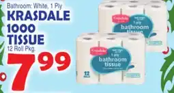 Bravo Supermarkets KRASDALE 1000 TISSUE offer
