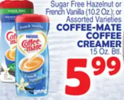 Bravo Supermarkets COFFEE-MATE COFFEE CREAMER 15 Oz. Btl offer