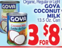 Bravo Supermarkets GOYA COCONUT MILK offer