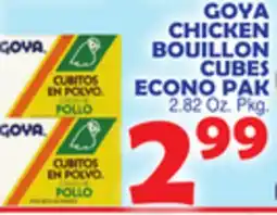 Bravo Supermarkets GOYA CHICKEN BOUILLON CUBES ECONO PAK offer