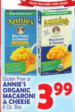 Bravo Supermarkets ANNIE'S ORGANIC MACARONI & CHEESE offer