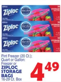 Bravo Supermarkets ZIPLOC STORAGE BAGS offer