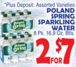 Bravo Supermarkets POLAND SPRING SPARKLING WATER offer