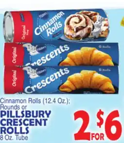 Bravo Supermarkets PILLSBURY CRESCENT ROLLS 8 Oz. Tube offer