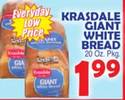 Bravo Supermarkets KRASDALE GIANT WHITE BREAD offer