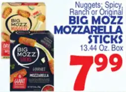 Bravo Supermarkets BIG MOZZ MOZZARELLA STICKS offer