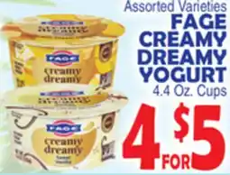 Bravo Supermarkets FAGE CREAMY DREAMY YOGURT offer