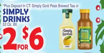 Bravo Supermarkets SIMPLY DRINKS offer