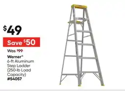 Lowe's Werner 6-ft Aluminum Step Ladder (250-lb Load Capacity) offer