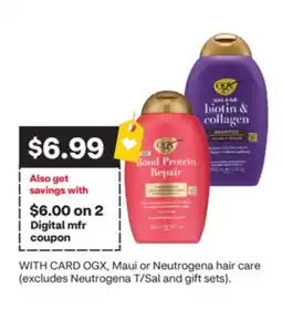 CVS OGX, Maui or Neutrogena hair care offer