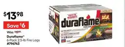 Lowe's Duraflame 6-Pack 2.5-lb Fire Logs offer