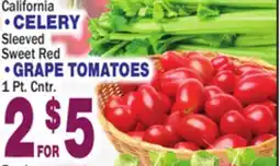Bravo Supermarkets CELERY, GRAPE TOMATOES offer