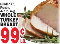 Bravo Supermarkets WHOLE TURKEY BREAST offer