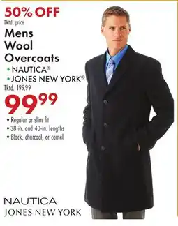 Boscov's Mens Wool Overcoats offer