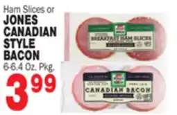 Bravo Supermarkets JONES CANADIAN STYLE BACON offer