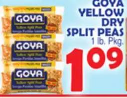 Bravo Supermarkets GOYA YELLOW DRY SPLIT PEAS offer