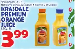 Bravo Supermarkets KRASDALE PREMIUM ORANGE JUICE offer