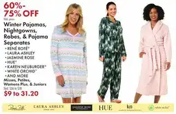 Boscov's Winter Pajamas, Nightgowns, Robes, & Pajama Separates offer