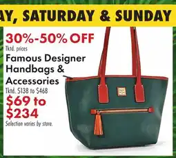 Boscov's Famous Designer Handbags & Accessories offer