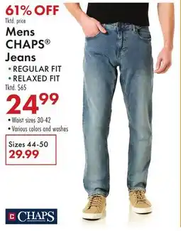 Boscov's Mens CHAPS Jeans offer
