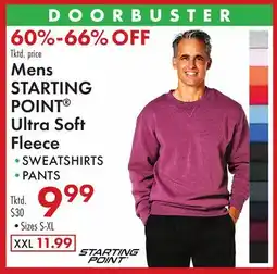 Boscov's Mens STARTING POINT Ultra Soft Fleece offer