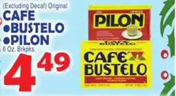 Bravo Supermarkets CAFE •BUSTELO •PILON offer