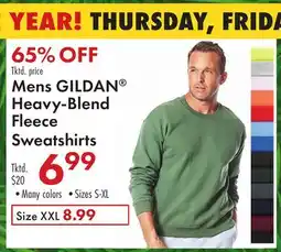 Boscov's Mens GILDAN Heavy-Blend Fleece Sweatshirts offer