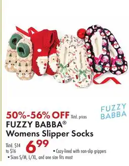 Boscov's FUZZY BABBA Womens Slipper Socks offer
