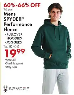 Boscov's Mens SPYDER Performance Fleece offer