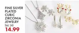 Boscov's FINE SILVER PLATED CUBIC ZIRCONIA JEWELRY offer