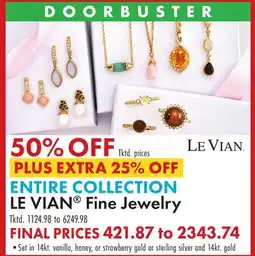 Boscov's ENTIRE COLLECTION LE VIAN Fine Jewelry offer