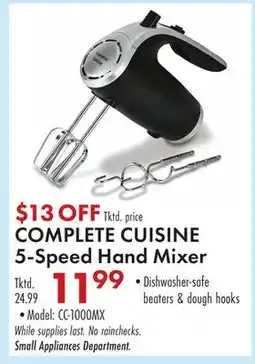 Boscov's COMPLETE CUISINE 5-Speed Hand Mixer offer