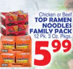 Bravo Supermarkets TOP RAMEN NOODLES FAMILY PACK offer
