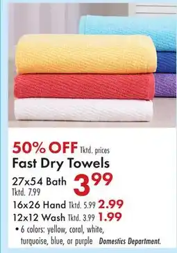 Boscov's Fast Dry Towels offer