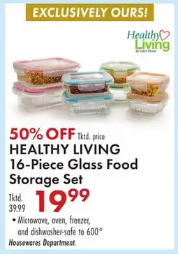 Boscov's HEALTHY LIVING 16-Piece Glass Food Storage Set offer