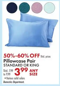Boscov's Pillowcase Pair offer