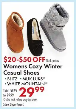 Boscov's Womens Cozy Winter Casual Shoes offer