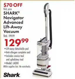 Boscov's SHARK Navigator Advanced Lift-Away Vacuum offer