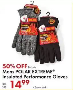 Boscov's Mens POLAR EXTREME Insulated Performance Gloves offer