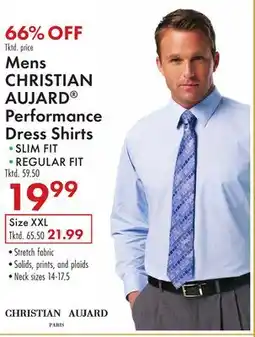 Boscov's Mens CHRISTIAN AUJARD Performance Dress Shirts offer